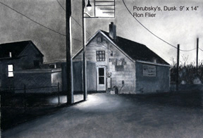 First Friday Art Walk – May 3, 2013 Viewing Ron Flier’s meticulous conté drawings brings to life the blood, sweat, and tears of Topeka’s formative industrial years. Architecture and roadways,...